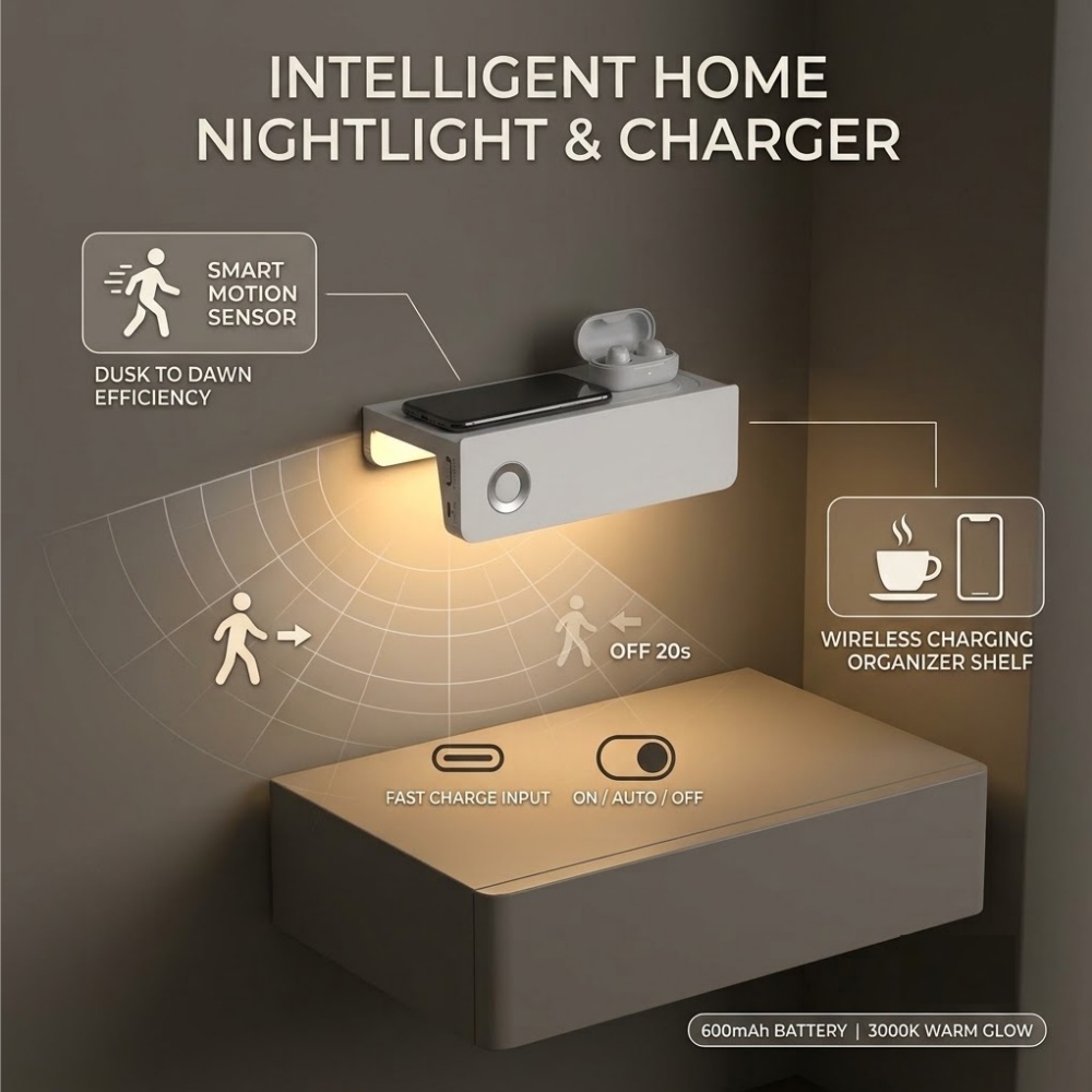 Smart Night Light - Wireless LED Closet Lamp Smart Motion