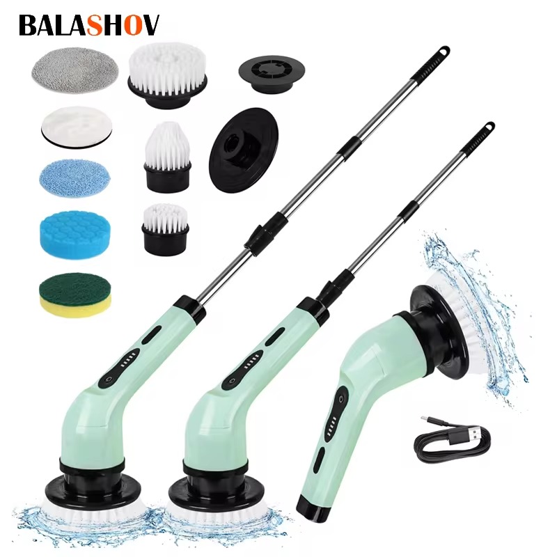 Smart Home Tools - 9-in-1 Multifunctional Wireless Electric Cleaning Brush