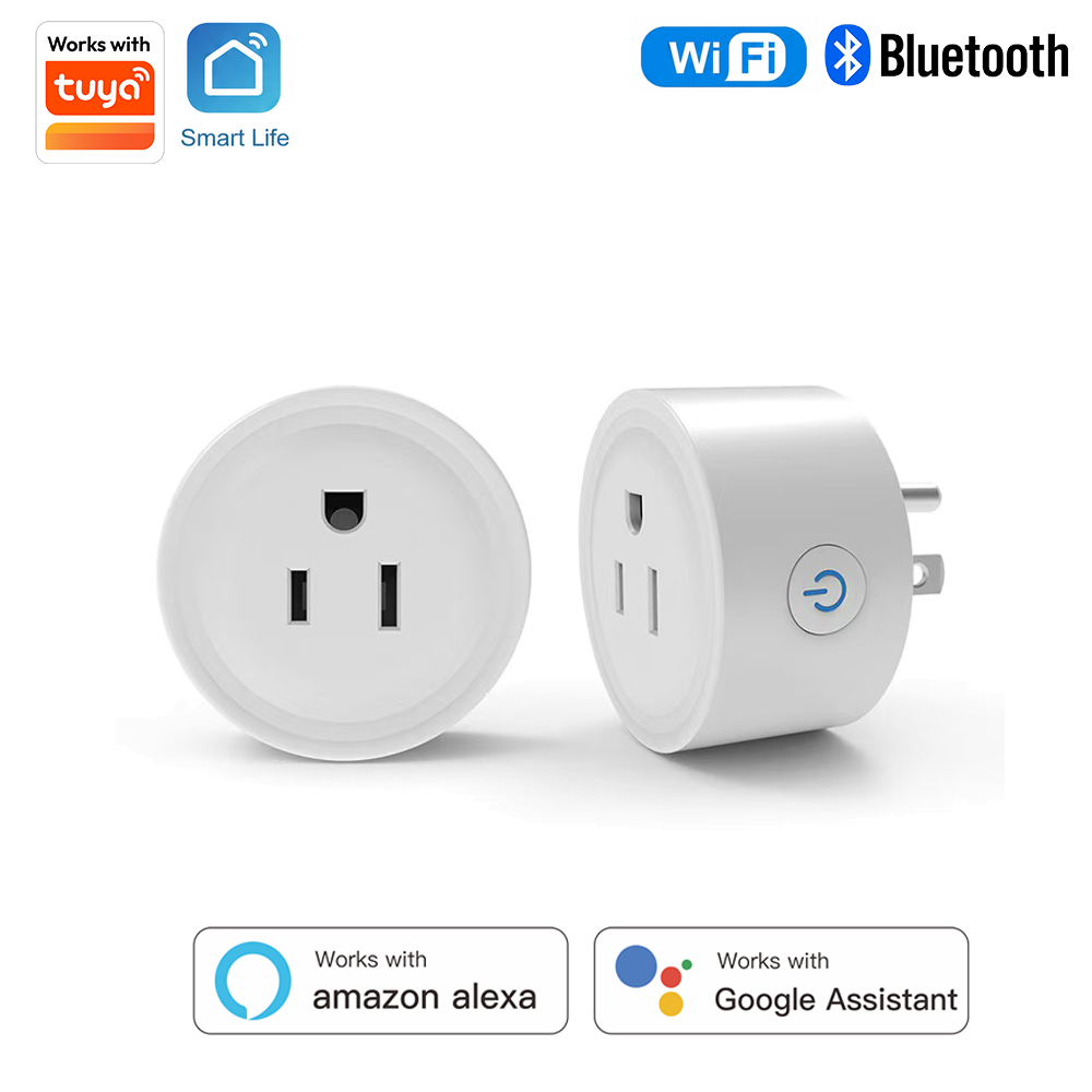Smart Home Gadgets - Tuya US-Spec 10A Smart round Plug