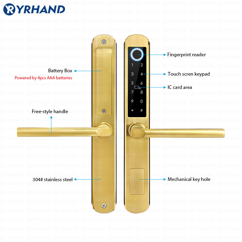 IP66 Gold Stainless steel Slid - огляд і ціна Smart Home For Windows