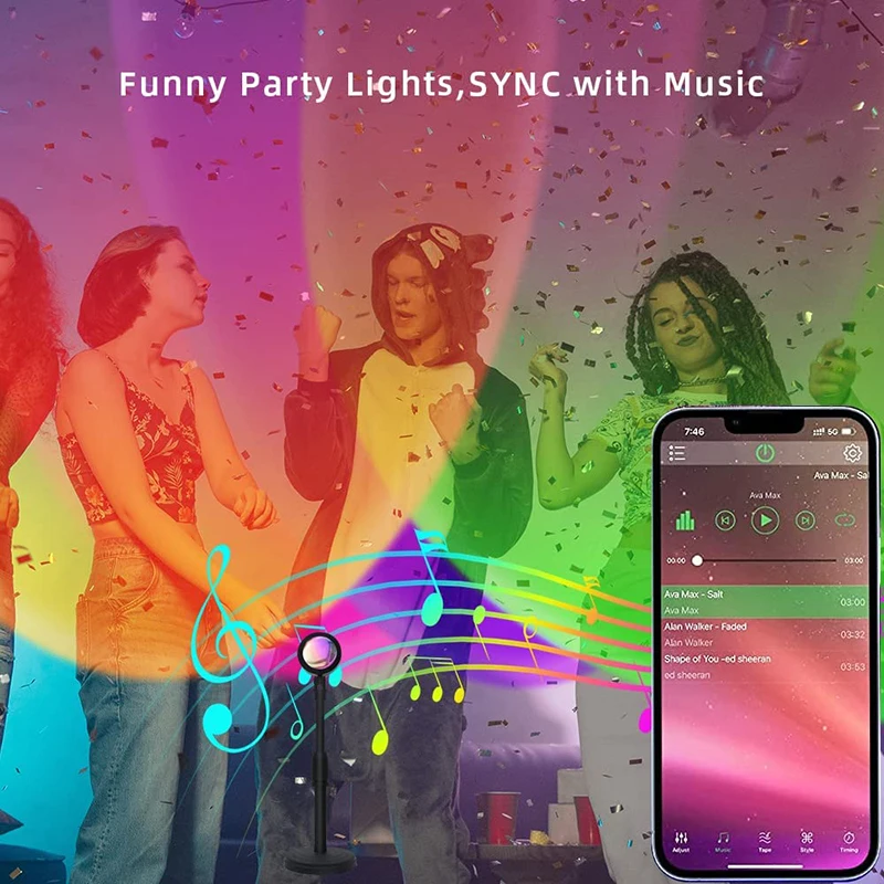 Smart LED Sunset Lamp Colorful - огляд і ціна Smart Home For Windows