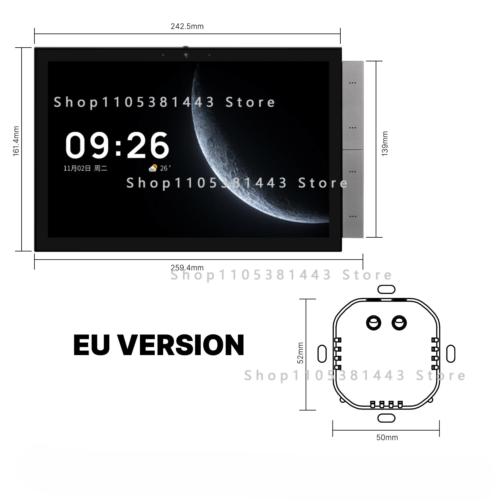 Home Automation 2026 Moes Tuya - огляд і ціна Smart Home Control Panel