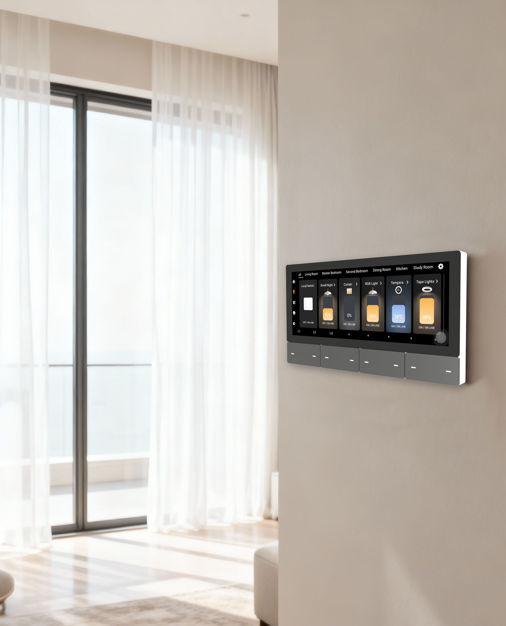 F5 Tuya UK Touch Screen Music  - огляд і ціна Smart Home Control Panel