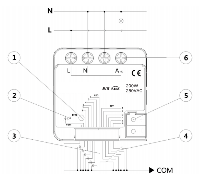 Embedded 1-Channel 200W Dimmer - огляд і ціна Smart Home Knx