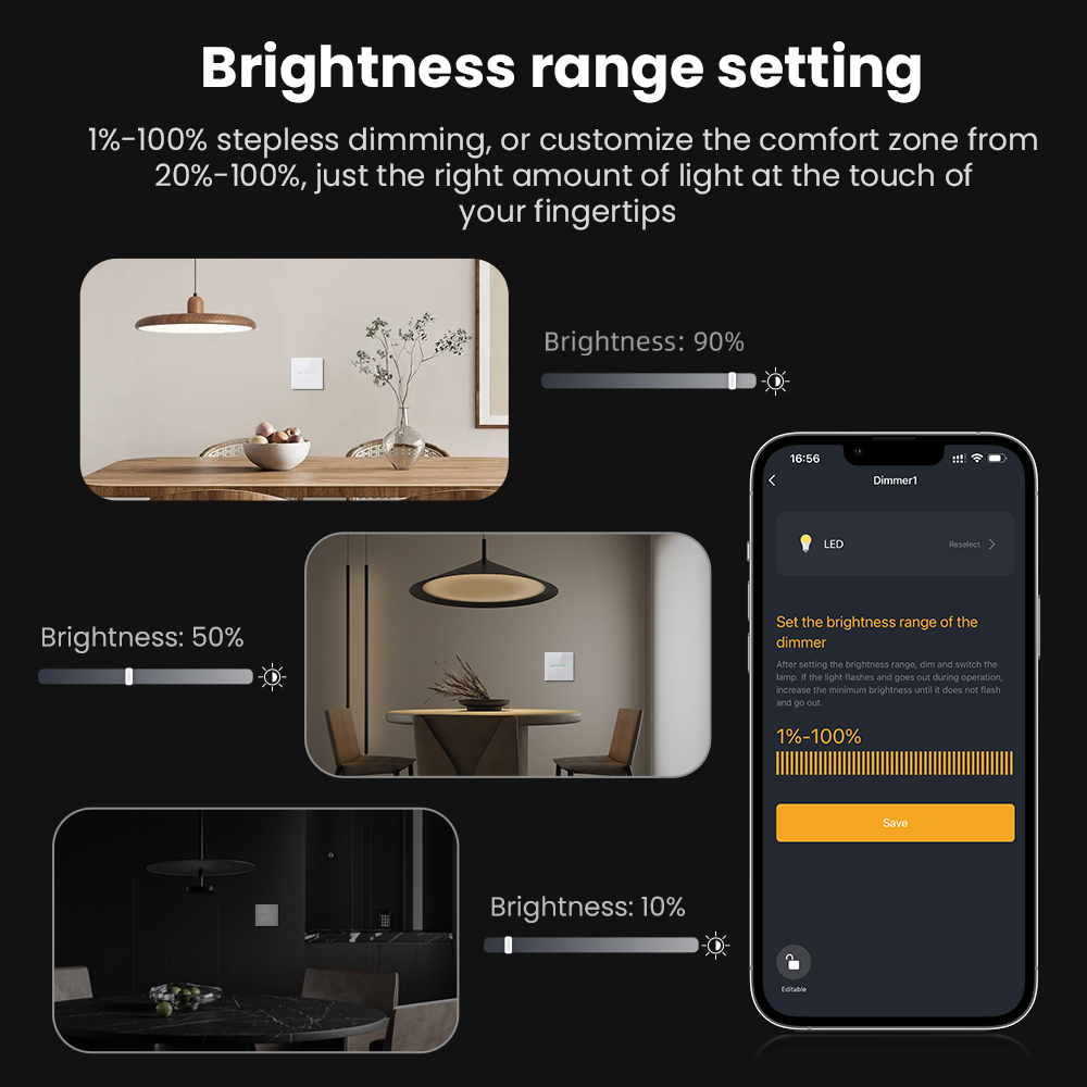 AVATTO WiFi 1/2 Gang Smart Dim - огляд і ціна Smart Home Control Panel