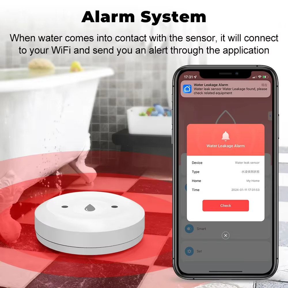 Tuya ZigBee 3.0 Water Leak Det - огляд і ціна Smart Home Tools