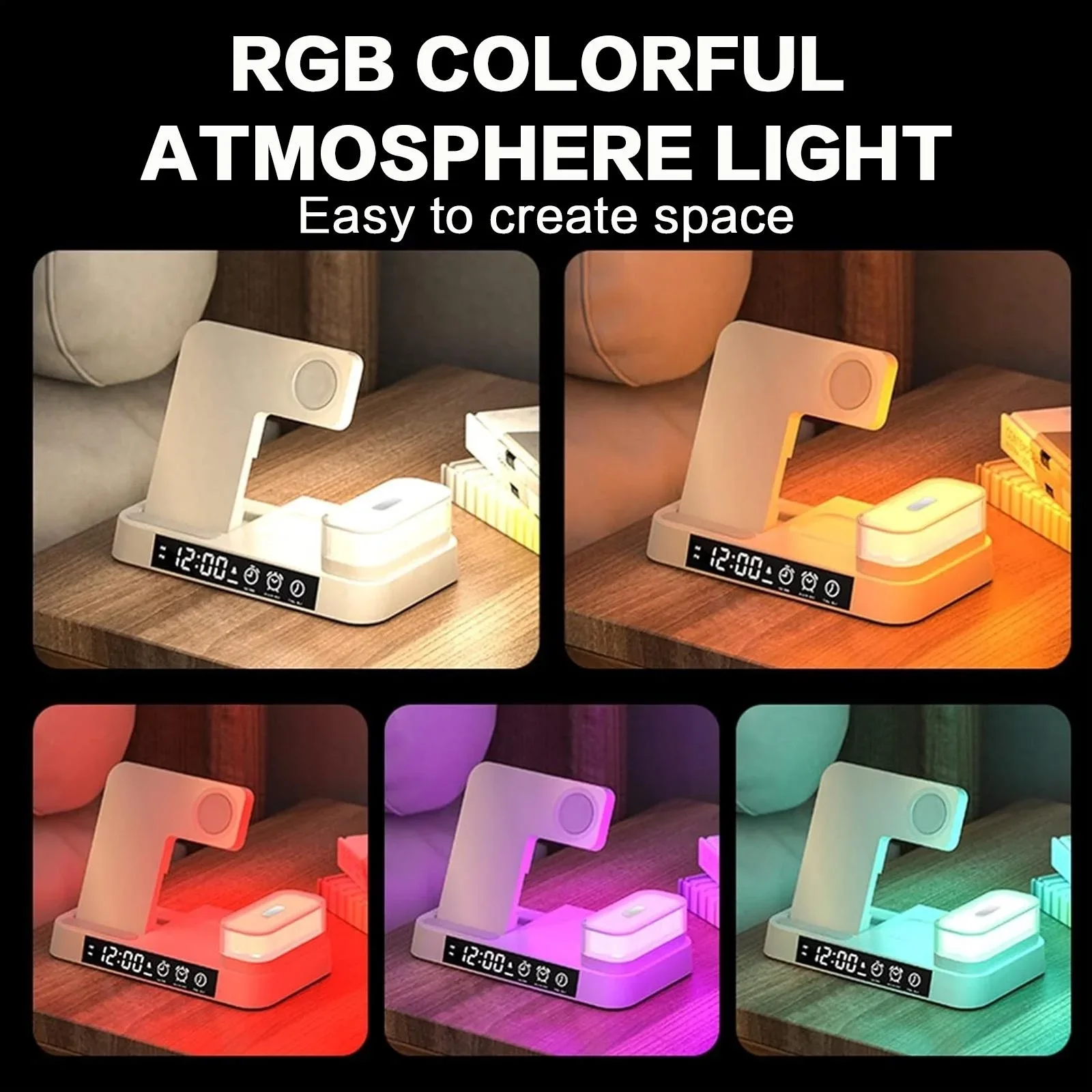3 In 1 Foldable Wireless Charg - огляд і ціна Smart Night Light